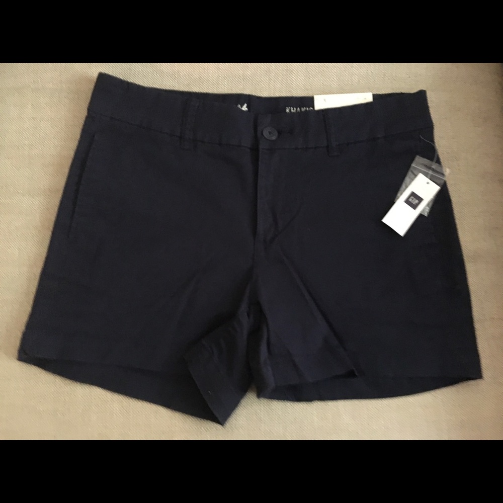 Women navy shorts